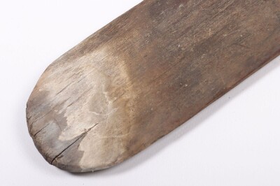 A New Zealand Maori Plain Carved Wooden Quarter Staff Hani - 5