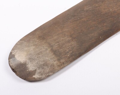 A New Zealand Maori Plain Carved Wooden Quarter Staff Hani - 7