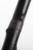 An early 20th century horn and silver banded walking cane - 12