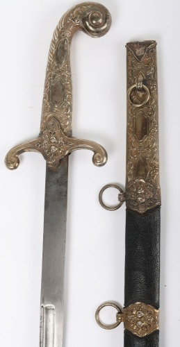 Turkish Silver Mounted Dress Sword