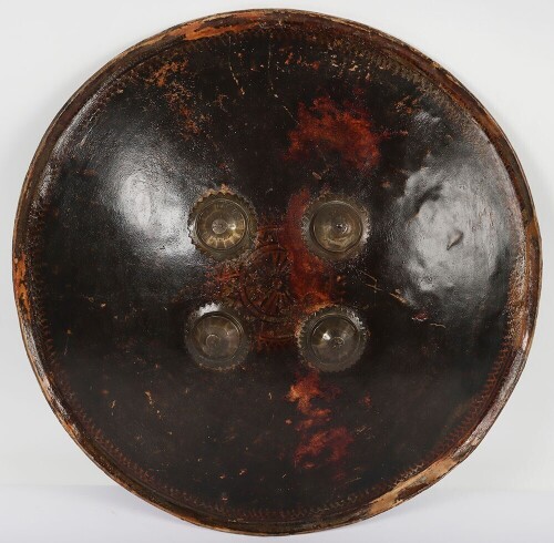 A Late-19th Century Indian Hide Shield Dhal