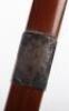 An early 20th century horn and silver banded walking cane - 16
