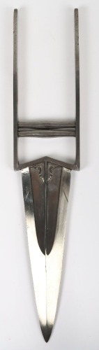 Indian 17th Century Polished Steel Dagger Katar from the Bikaner Armoury