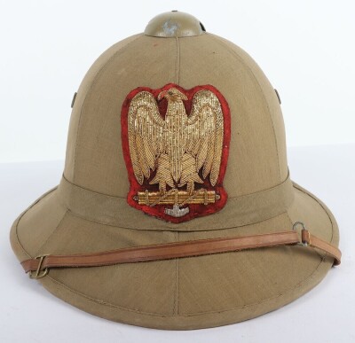 WW2 Italian Army Generals Tropical Sun Helmet - 2