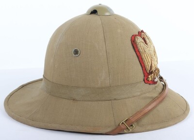 WW2 Italian Army Generals Tropical Sun Helmet - 4