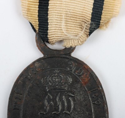 Prussian 1815 Waterloo Medal for Non-Combatant's - 2