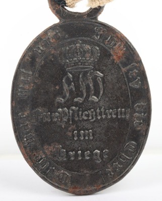 Prussian 1815 Waterloo Medal for Non-Combatant's - 6