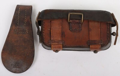 WW1 Imperial German Pioneer Belt Hanger and 1888 Ammunition Pouch. - 2