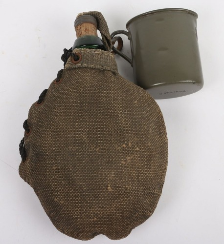 Rare WW1 Imperial German Glass Ersatz Water Bottle.