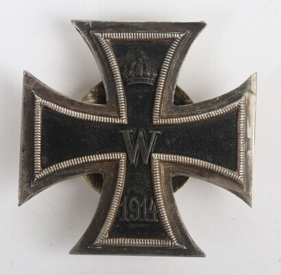 1914 Iron Cross 1st Class by Unknown Maker, With Screw Back Modification
