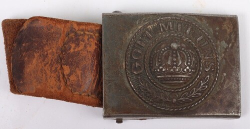 WW1 German, Prussian Steel Belt Buckle and Tab.