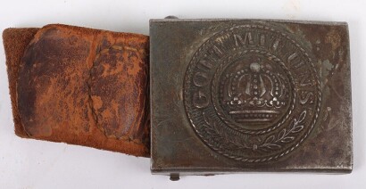 WW1 German, Prussian Steel Belt Buckle and Tab.
