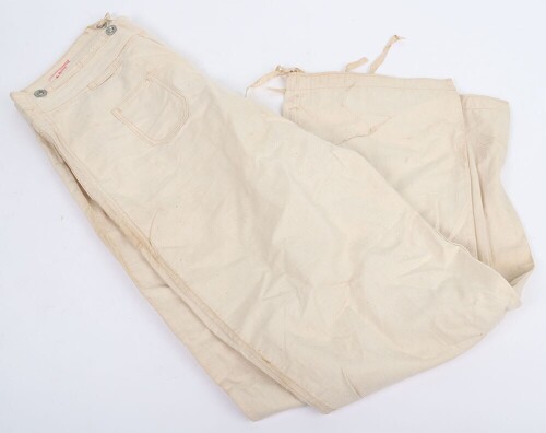 WW1 Imperial German White Fatigue Trousers.