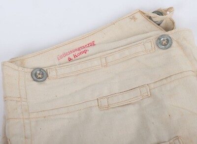 WW1 Imperial German White Fatigue Trousers. - 2