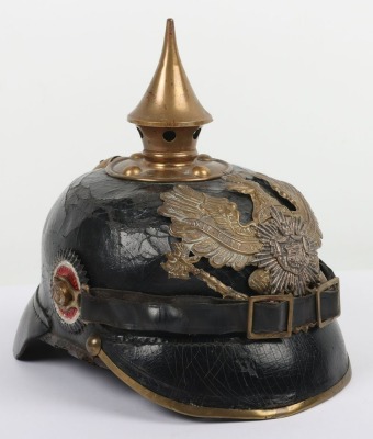 Imperial German Oldenburg Infantry Regiment Other Ranks Pickelhaube, - 2
