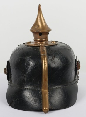 Imperial German Oldenburg Infantry Regiment Other Ranks Pickelhaube, - 4