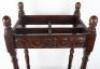 An oak walking stick/umbrella stand - 4