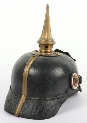 Imperial German Mecklemburg-Schwerin Other Ranks Pickelhaube - 4