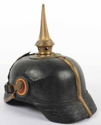 Imperial German Mecklemburg-Schwerin Other Ranks Pickelhaube - 5