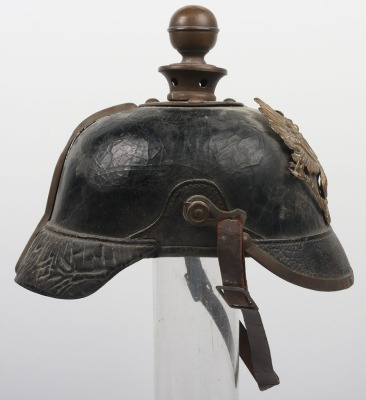 Imperial German Prussian Artillery Pickelhaube / Kugelhelm, - 5