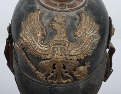 Imperial German Prussian Artillery Pickelhaube / Kugelhelm, - 8