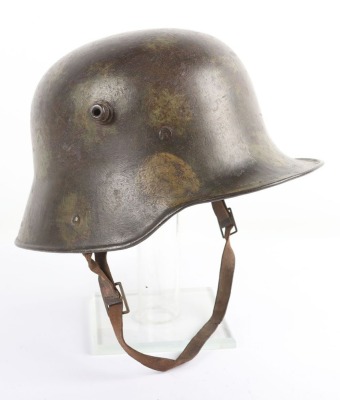 WW1 Imperial German M16 'Splotch' Camouflaged steel combat helmet - 2
