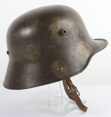 WW1 Imperial German M16 'Splotch' Camouflaged steel combat helmet - 6