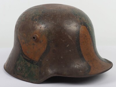 WW1 German M-16 Camouflaged Steel Combat Helmet - 2