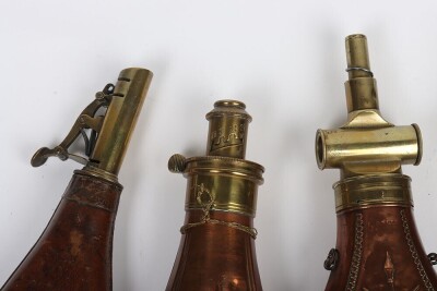 A Copy of a Gun-Sized Copper Powder Flask Embossed with &lsquo;3 Horses Heads&rsquo; After the Painting by John Frederick Herring Snr Depicting Horses Given to Queen Victoria by the Sultan of Muscat - 2