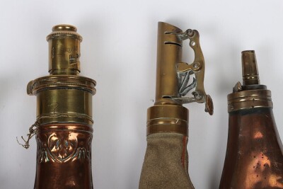 A Copy of a Gun-Sized Copper Powder Flask Embossed with &lsquo;3 Horses Heads&rsquo; After the Painting by John Frederick Herring Snr Depicting Horses Given to Queen Victoria by the Sultan of Muscat - 3