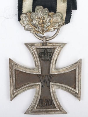 1870 Iron Cross 2nd Class with 25 Year Jubilee Oak Leaf, - 2
