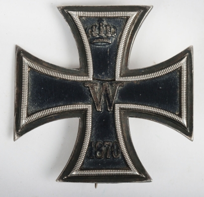 Rare 1870 Iron Cross 1st Class by J Wagner & Sohn,