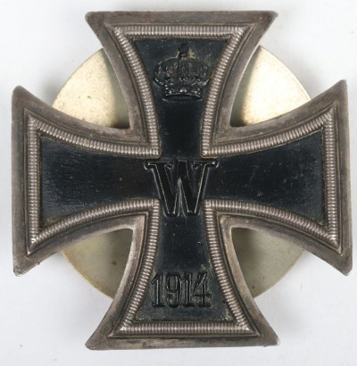 WW1 Imperial German Iron Cross 1st Class in Screw Back