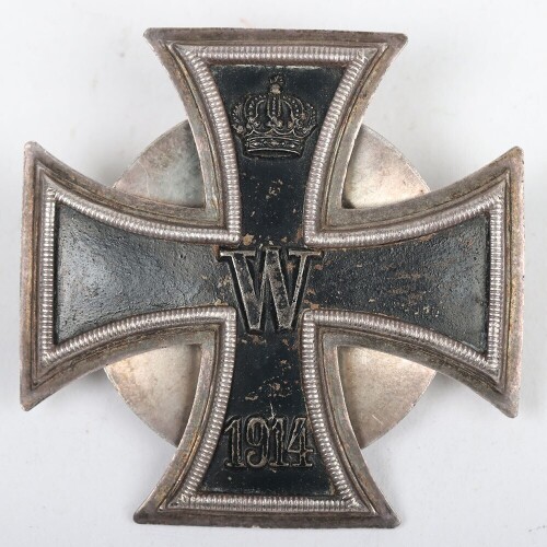 WW1 Imperial German Iron Cross 1st Class in Screw Back