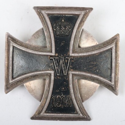 WW1 Imperial German Iron Cross 1st Class in Screw Back