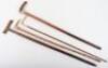 Two antler walking sticks, a horn handle stick and one other - 2