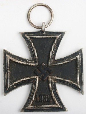WW2 1939 Iron Cross 2nd class Round 3" by Deschler & Sohn - 3