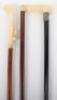 ^A 19th century carved ivory handle walking stick - 3