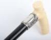 ^A 19th century carved ivory handle walking stick - 4
