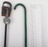 Three glass walking sticks (one af) - 4
