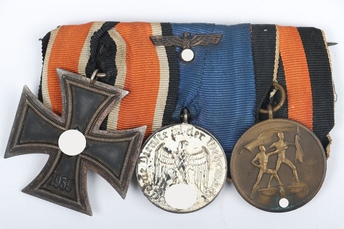 1939 Iron Cross 2nd Class Court Mounted Medal Trio