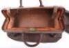 A leather Gladstone bag, L&N.E.Rly (London & North Eastern Railway) stamped to base, with another smaller also with L&N.E.Rly stamped to base - 3