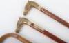 Two brass horse head walking sticks - 2