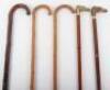 Two brass horse head walking sticks - 4