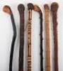 Six walking canes - 4