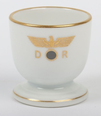 Third Reich Deutsche Reichsbahn Porcelain Egg Cup from Adolf Hitler's Personal Dining Wagon Sonderzug 10 202,
