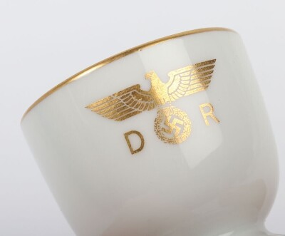 Third Reich Deutsche Reichsbahn Porcelain Egg Cup from Adolf Hitler's Personal Dining Wagon Sonderzug 10 202, - 6