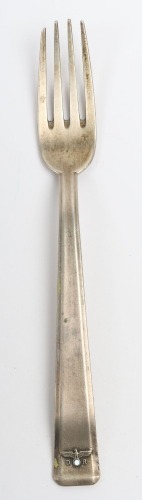 Third Reich Deutsche Reichsbahn Fork from Adolf Hitlers 1st Class Dining Wagon 10-241,