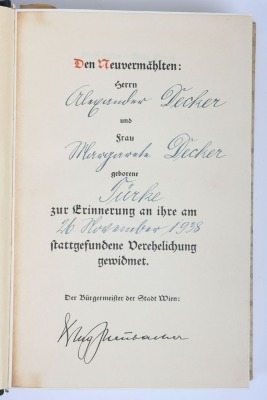 Third Reich Adolf Hitler's Mein Kampf Wedding Edition, - 3