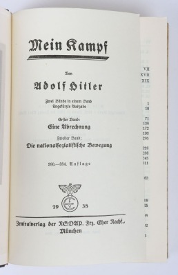 Third Reich Adolf Hitler's Mein Kampf Wedding Edition, - 5